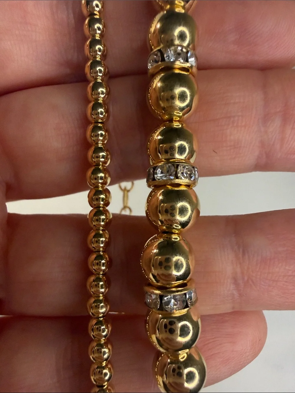 Gold Beaded Stackable Bracelets - Women Jewelry